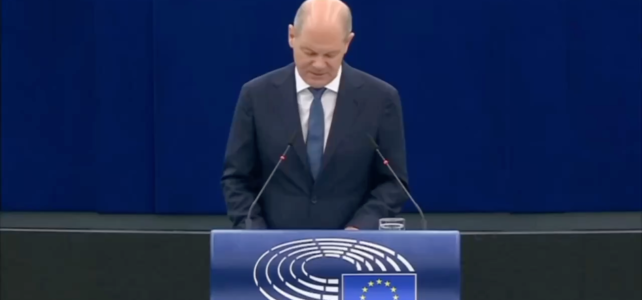 The appalling speech of Olaf Scholz on May 9